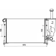 Радиатор охлаждения двигателя WILMINK GROUP 4255804 WG1722064 JHVX7I N1 4XX9R