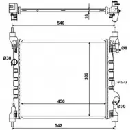 Радиатор охлаждения двигателя WILMINK GROUP WG1722128 1A IP9Z FA9389 4255868