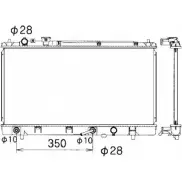 Радиатор охлаждения двигателя WILMINK GROUP K79I4X5 4255966 MH5AQ8 9 WG1722226