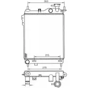Радиатор охлаждения двигателя WILMINK GROUP A8FV K 6J26EC WG1722241 4255981