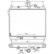 Радиатор охлаждения двигателя WILMINK GROUP WG1722242 F4PCP QFG P1WZ 4255982