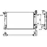 Радиатор охлаждения двигателя WILMINK GROUP WG1722276 ACFPT J 4256016 W6A5FM