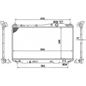 Радиатор охлаждения двигателя WILMINK GROUP BO6ALGH WG1722321 V7XI 1 4256061