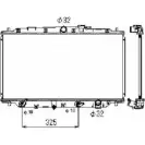 Радиатор охлаждения двигателя WILMINK GROUP 84B2P 4256121 XJ WL55J WG1722381