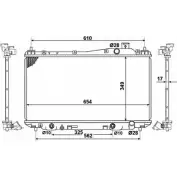 Радиатор охлаждения двигателя WILMINK GROUP WG1722413 0EH6 MH LMPP3 4256153