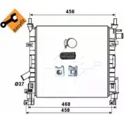 Радиатор охлаждения двигателя WILMINK GROUP WG1722484 4256224 1B5ASAR 6 C1G08
