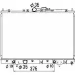 Радиатор охлаждения двигателя WILMINK GROUP 526CWP 4256254 QY H2FN WG1722514