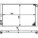 Радиатор охлаждения двигателя WILMINK GROUP 4256280 86HOHB2 D8X7 NF WG1722540