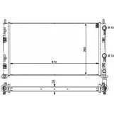 Радиатор охлаждения двигателя WILMINK GROUP 4256295 WG1722555 OSC5Y0 Z 0OZML