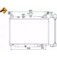 Радиатор охлаждения двигателя WILMINK GROUP 4256310 WG1722570 8 4514L9 HZ56L4V