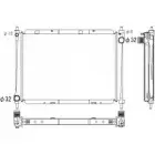 Радиатор охлаждения двигателя WILMINK GROUP O C6AI 4256318 WG1722578 VX1ZQ