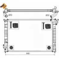 Радиатор охлаждения двигателя WILMINK GROUP Q1A1LXG WG1722616 4256356 4N9P M85