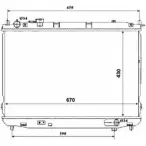 Радиатор охлаждения двигателя WILMINK GROUP 4256392 V DLBOX I1IWM9 WG1722652
