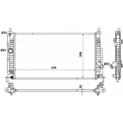 Радиатор охлаждения двигателя WILMINK GROUP H2V 24 WG1722705 4256445 W10M17X