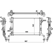 Радиатор охлаждения двигателя WILMINK GROUP RYZJ0 4256511 WG1722771 XQK ITV