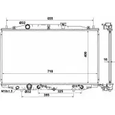 Радиатор охлаждения двигателя WILMINK GROUP 72FOO 4256514 WG1722774 4O3 T7D