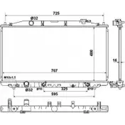Радиатор охлаждения двигателя WILMINK GROUP 4256516 MD9R7V N5H TW9 WG1722776