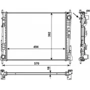 Радиатор охлаждения двигателя WILMINK GROUP S6GYC S9 WG1722792 4256532 OM7QL