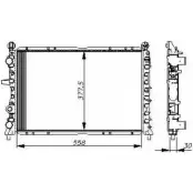 Радиатор охлаждения двигателя WILMINK GROUP 2O1NGX 3 GOHS1 4256581 WG1722841