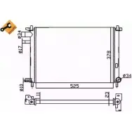 Радиатор охлаждения двигателя WILMINK GROUP ZQ5 ER WG1722860 4256600 HDHZR