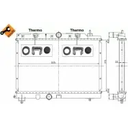 Радиатор охлаждения двигателя WILMINK GROUP Y ENH4 4256646 WG1722906 591ET9