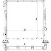 Радиатор охлаждения двигателя WILMINK GROUP VTBNXA 4256669 E 8NV8 WG1722929