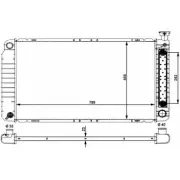 Радиатор охлаждения двигателя WILMINK GROUP FV5AZ WG1722974 Z4V WQ1 4256714