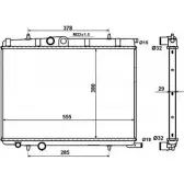 Радиатор охлаждения двигателя WILMINK GROUP ITML8CQ WG1722982 4256722 9KCO N1B