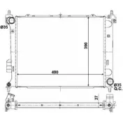Радиатор охлаждения двигателя WILMINK GROUP N14 PV2M WG1723012 4256752 JLWBDG