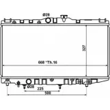 Радиатор охлаждения двигателя WILMINK GROUP 4256832 WG1723092 UM8YA 2AX9 D1