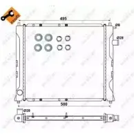 Радиатор охлаждения двигателя WILMINK GROUP 61WIX5 6 YXQU 4256879 WG1723139