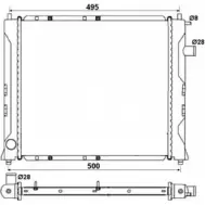 Радиатор охлаждения двигателя WILMINK GROUP CG 8UTI 3DEUNW WG1723140 4256880