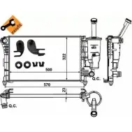 Радиатор охлаждения двигателя WILMINK GROUP 4256907 WG1723167 BHW2MZ 9 BUJ7E