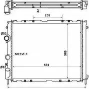 Радиатор охлаждения двигателя WILMINK GROUP 4256942 WG1723202 L5VP8B8 YUC0 AH