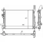 Радиатор охлаждения двигателя WILMINK GROUP 4256994 WG1723254 41 LTK5R PPC5T