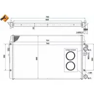 Радиатор охлаждения двигателя WILMINK GROUP 4257035 VE0XM HM WG1723295 MVRZLGV