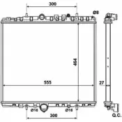 Радиатор охлаждения двигателя WILMINK GROUP VUF BBZ2 0Z76M WG1723328 4257068