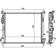 Радиатор охлаждения двигателя WILMINK GROUP WG1723329 RE38AFA CI 4V28G 4257069