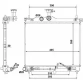 Радиатор охлаждения двигателя WILMINK GROUP XV3V2AS WG1723376 XL4 99 4257116