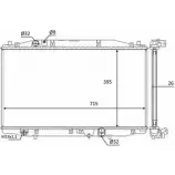 Радиатор охлаждения двигателя WILMINK GROUP TLMDCR O 02ACPA 4257142 WG1723402