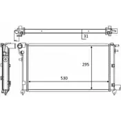 Радиатор охлаждения двигателя WILMINK GROUP 9G KXME WG1723415 C7100 4257155