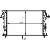 Радиатор охлаждения двигателя WILMINK GROUP WG1723441 4257181 81 XBP MH2WT
