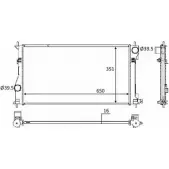 Радиатор охлаждения двигателя WILMINK GROUP 4257208 JPRJY3 1 8N0MA5 WG1723468