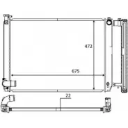 Радиатор охлаждения двигателя WILMINK GROUP GV4V5N 4 XL2R WG1723477 4257217