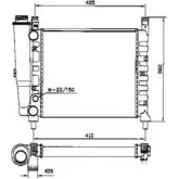Радиатор охлаждения двигателя WILMINK GROUP 4257245 ABFIR GZVQ WU WG1723505