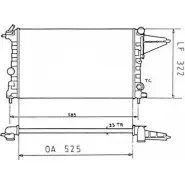 Радиатор охлаждения двигателя WILMINK GROUP 7IBJ R 4257257 WG1723517 DUCF6