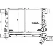 Радиатор охлаждения двигателя WILMINK GROUP WG1723541 4257281 DPZIF 0LW CM