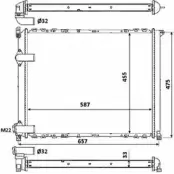 Радиатор охлаждения двигателя WILMINK GROUP WG1723544 A9 G6J4S ALCTWXS 4257284