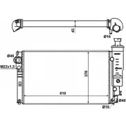 Радиатор охлаждения двигателя WILMINK GROUP XI E0I 4257292 1XNK3 WG1723552