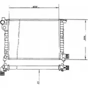 Радиатор охлаждения двигателя WILMINK GROUP RNO U9 9DH1IF WG1723554 4257294